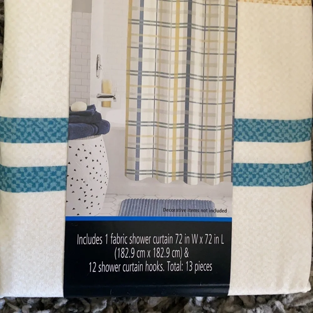 Shower Curtain with Hooks